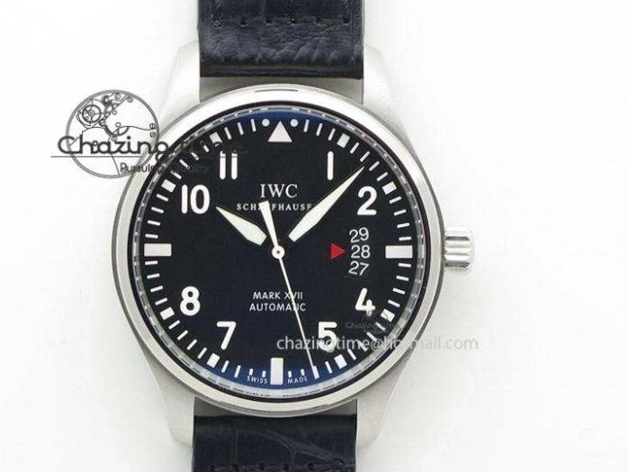 MIROTIME 0331 Pilot Mark XX IW328201 ZF 1:1 Best Edition Black Dial on Black Leather Strap A Affordable 7028